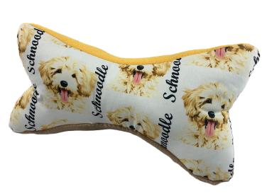 Schnoodle blond - Leseknochen, Nackenkissen, Pflegekissen